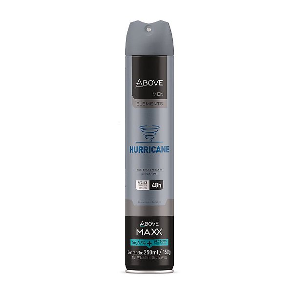 Desodorante Above Maxx Masculino Hurricane 250ml