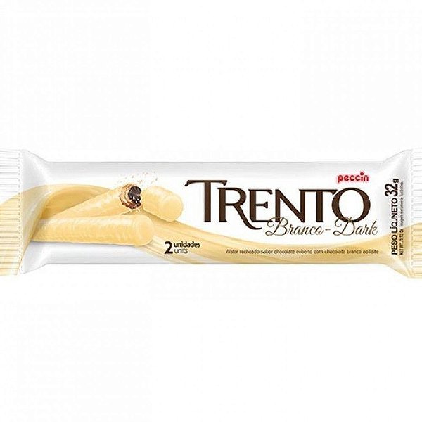 Wafer Trento Branco Dark 32g - Casa Vieira