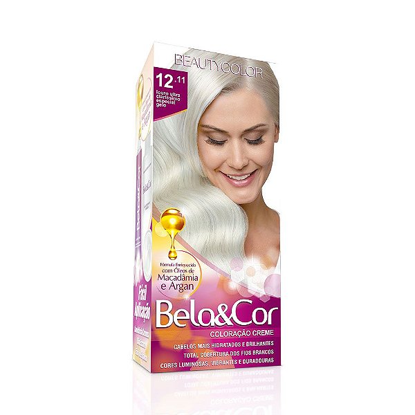 Tintura Bela & Cor 12.11 Louro Ultra Claríssimo Especial Gelo
