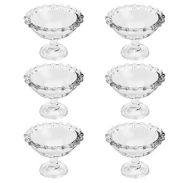 Conjunto de Taças Cristal Rojemac Wolff Pearl P/ Licor C/6 Peças