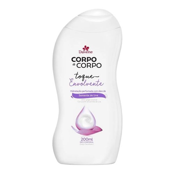 Hidratante Corporal Davene Corpo a Corpo Toque Eloquente Semente de Uva 200ml