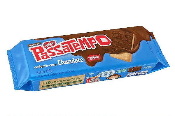 Biscoito Nestlé Passatempo Coberto com Chocolate 120g
