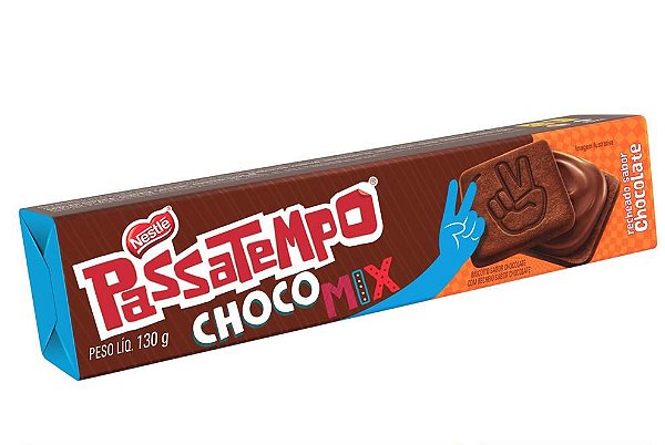 Biscoito Nestlé Passatempo Chocomix Chocolate 130g