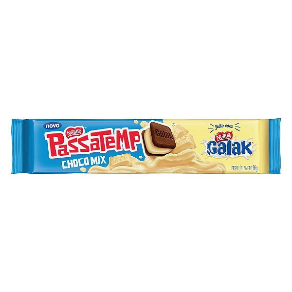 Biscoito Nestlé Passatempo Choco Mix Galak 96g