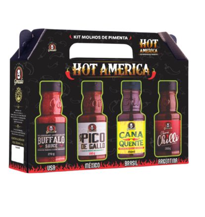 Kit De Molhos De Pimenta  Hot America