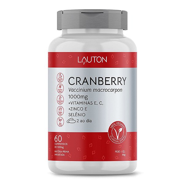 Cranberry Premium - Pote com 60 cápsulas de 1000mg