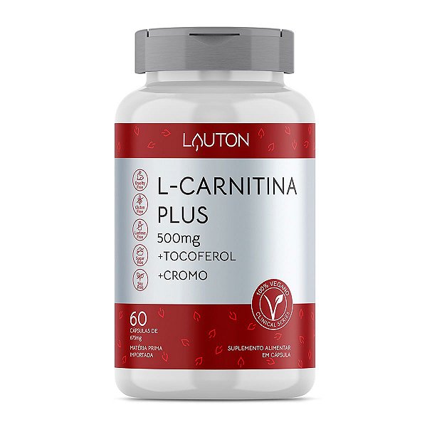 L-Carnitina Plus - Pote com 60 cápsulas