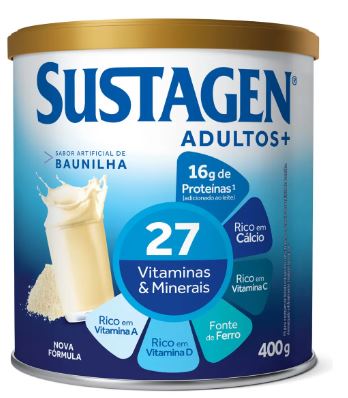 SUSTAGEN ADULTO+ SABOR BAUNILHA - 400G