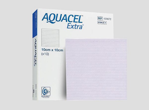 AQUACEL® Extra Curativo de Hidrofibra reforço 10x10 (1unid)