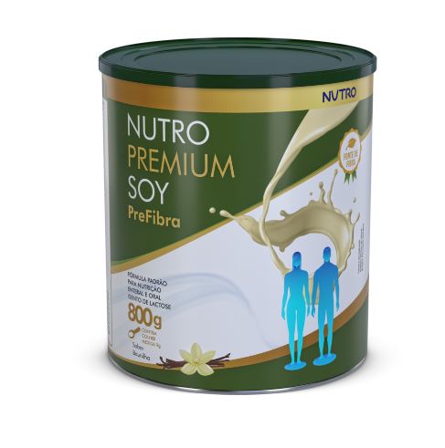 NUTRO PREMIUM SOY PREFIBRA LATA 800G - Dieta Enteral Com Fibra