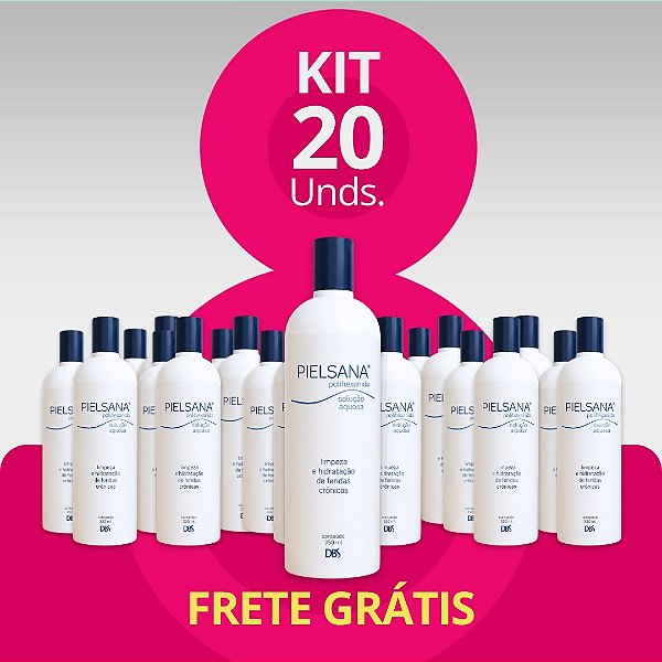 Pielsana Polihexanida Solução Aquosa 350ml - Kit com 20 unidades