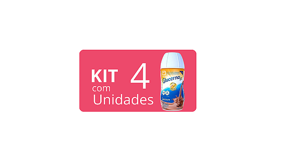KIT C/4 UN Glucerna SR Chocolate 200ml