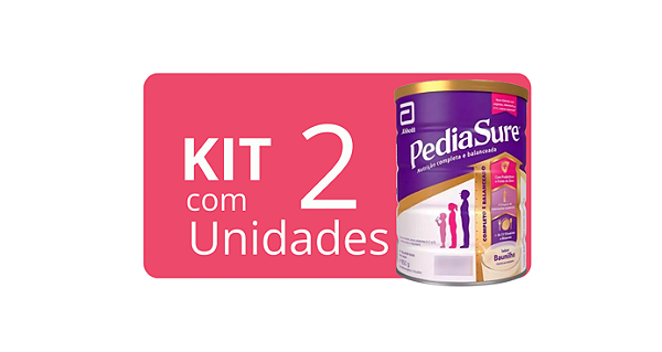 Kit Com 2 Unidades - Pediasure Complete Pó Baunilha 850g