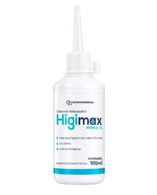 HIGIMAX SABONETE ANTISSEPTICO COM PHMB 100ML
