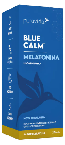 Blue Calm Melatonina 20ml Sabor Maracuja