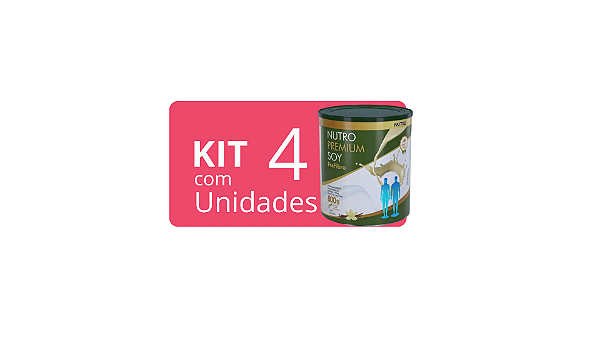 Kit C/4 Unidades de Nutro Premium Soy Prefibra Lata 800g