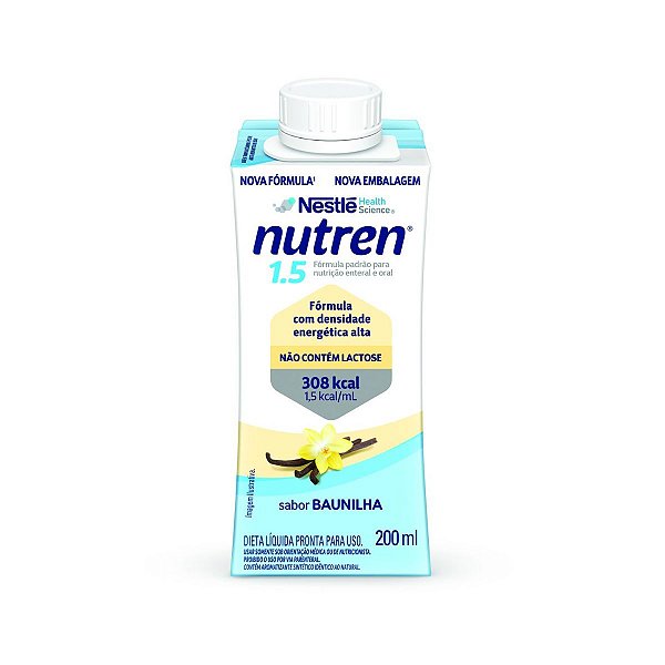 Nutren 1.5 Baunilha Nestlé 200ml - suplemento nutricional