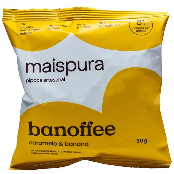 Pipoca Artesanal Mais Pura Banoffe 50g