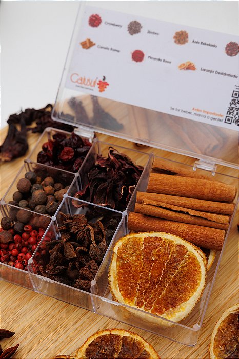Mini Box Kit Gin com 6 Especiarias
