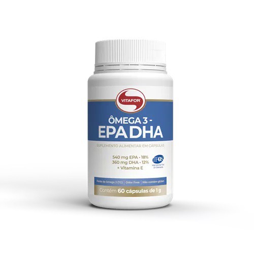 Omega 3 epa dha + vitamina E Vitafor 60cps de 1g