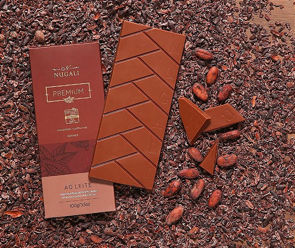 Barra Chocolate ao Leite 45% Nugali 100g