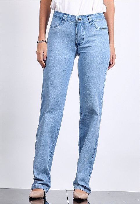 CALÇA RETA JEANS
