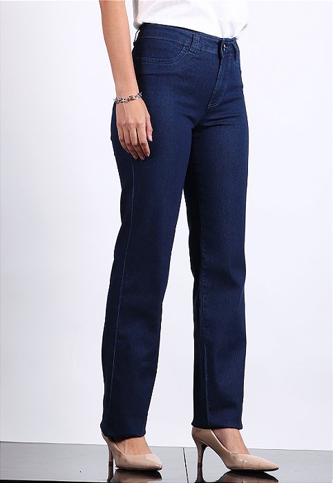 CALÇA RETA JEANS