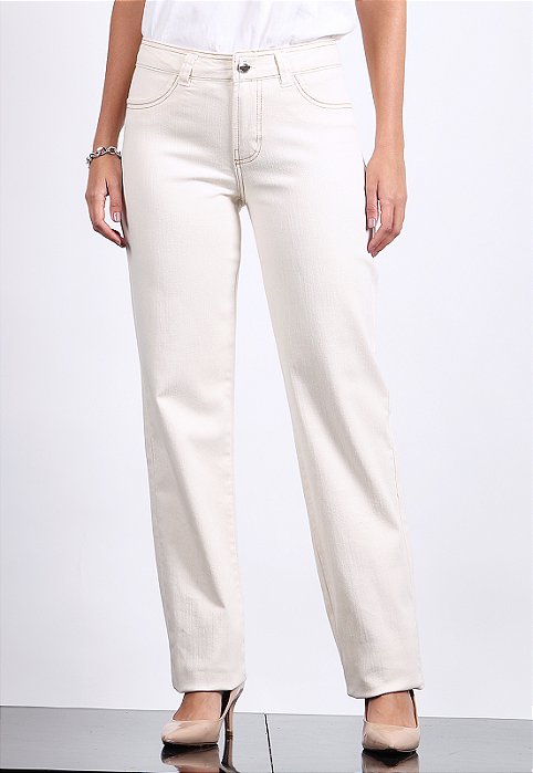 CALÇA RETA CRU