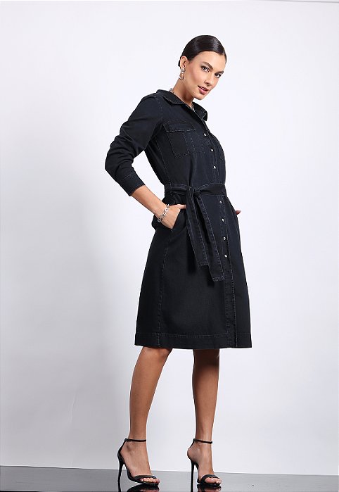 VESTIDO CHEMISE BLACK JEANS