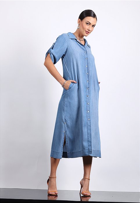 VESTIDO CHEMISE MODAL