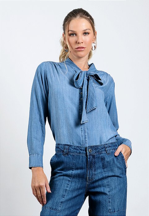 CAMISA MODAL LAÇO