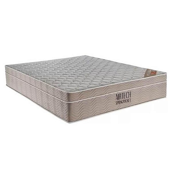 Colchão Airtech Spring Pocket Queen de Molas Ensacadas 30x198x158cm Ortobom