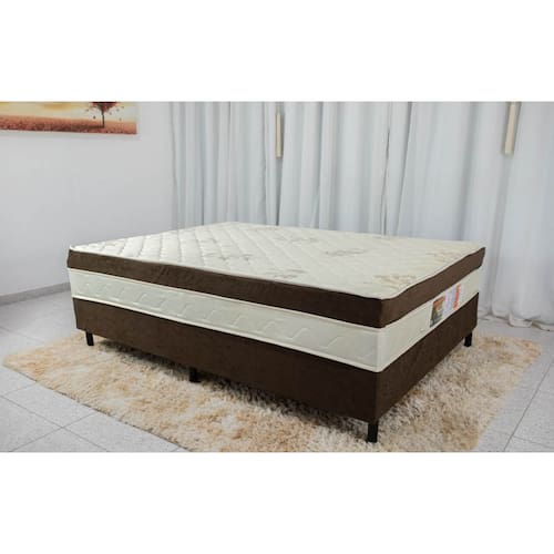 Cama Box Casal Nosso Sonho Marrom Conjugado
