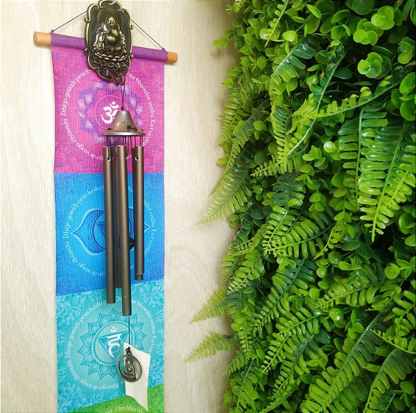 Sino dos Ventos Porta Buda em Flor de Lótus