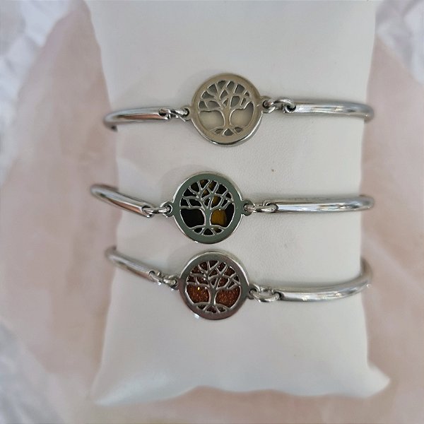 Pulseira Árvore da Vida - Ródio Branco