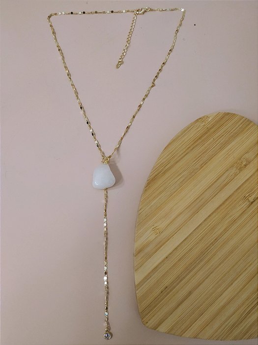 Colar Choker Cristais Rolados - Folheado a Ouro