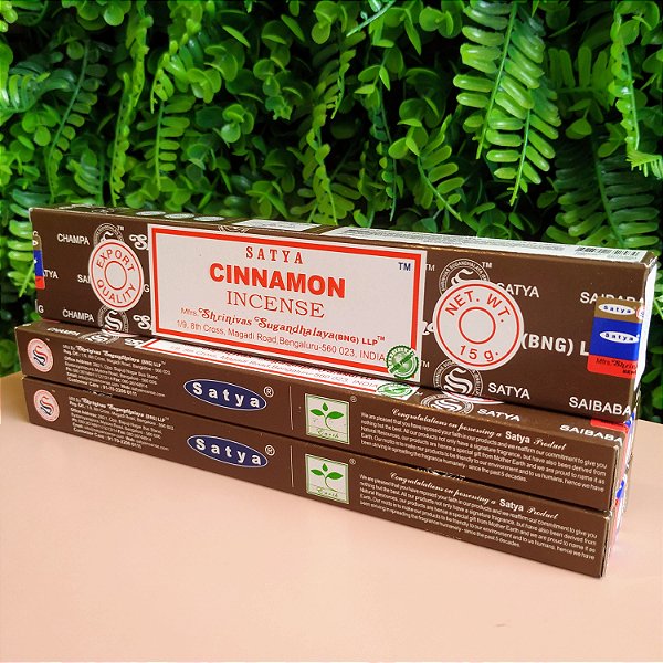 Incenso Massala Satya Cinnamon - Regenerador