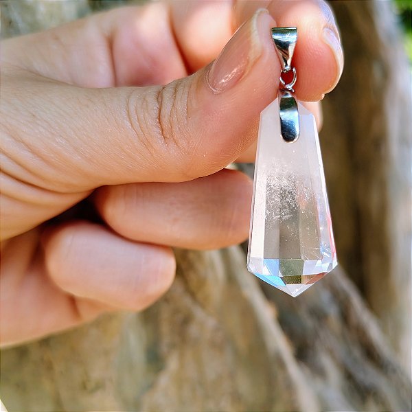 Pingente Cristal Vogel - Folheado a Ródio Branco