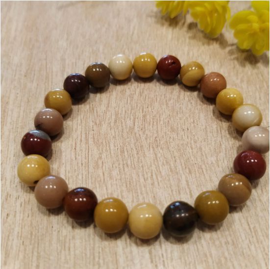 Pulseira 8mm Jaspe Mookaita