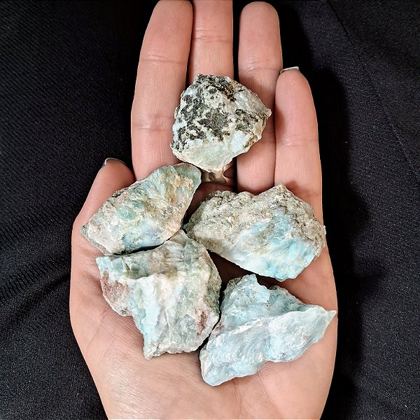Pedra Bruta Larimar Natural