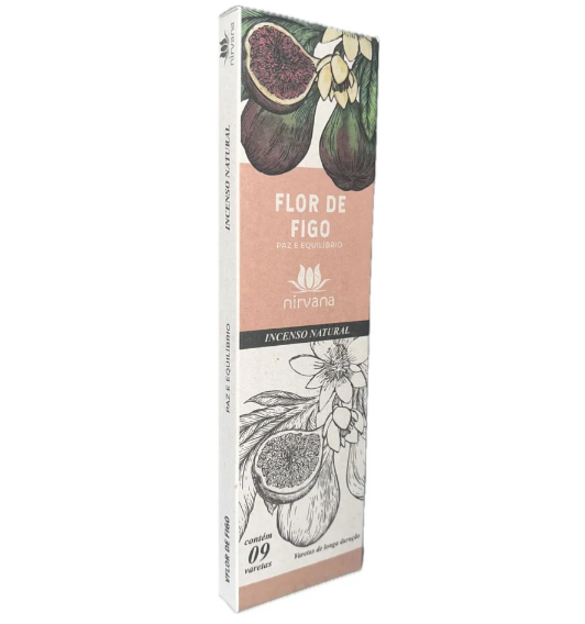 Incenso Nirvana Natural Flor de Figo - Paz e Equilíbrio