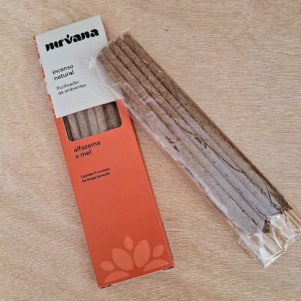 Incenso Nirvana Natural Alfazema e Mel - Abre Caminhos