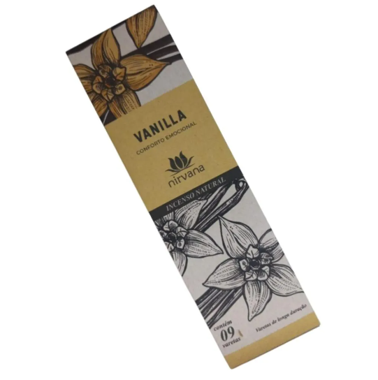 Incenso Nirvana Natural Vanilla - Conforto Emocional