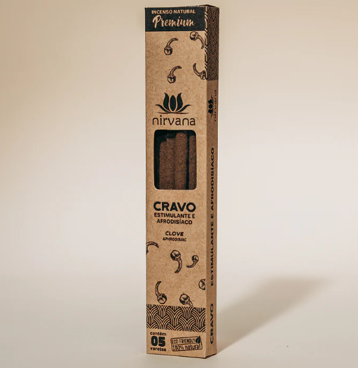 Incenso Nirvana Cravo - Estimulante e Afrodisíaco - Linha Premium