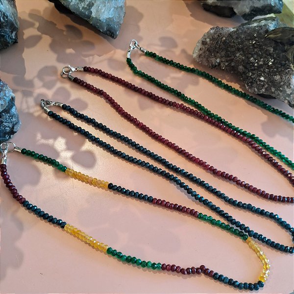 Choker 4mm Facetado - Prata