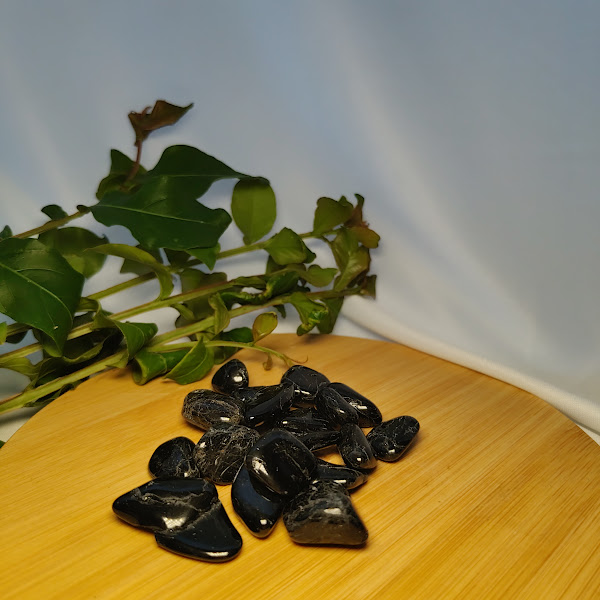 Pedra Turmalina Negra Rolada Natural