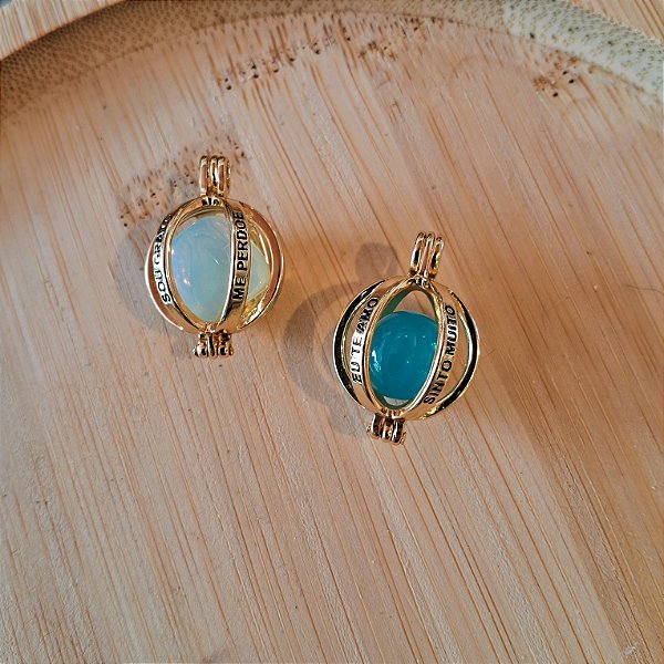 Pingente Ho'oponopono Cesto  - Folheado a Ouro