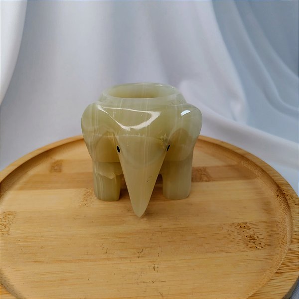 Porta Vela Elefante Ônix