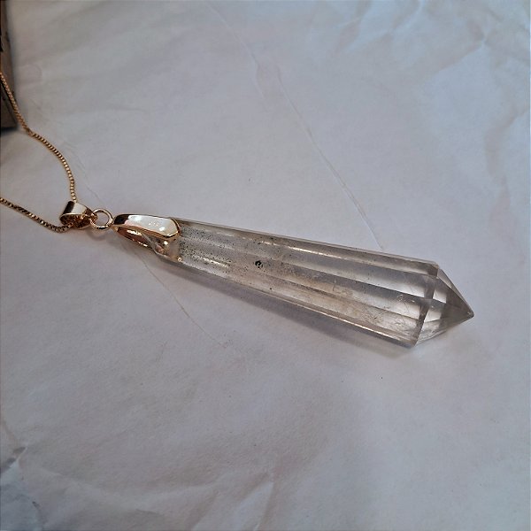 Colar Cristal Vogel - Folheado a Ouro