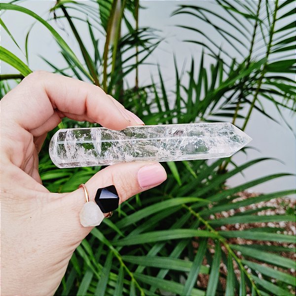 Bastão Massagem Cristal de Quartzo